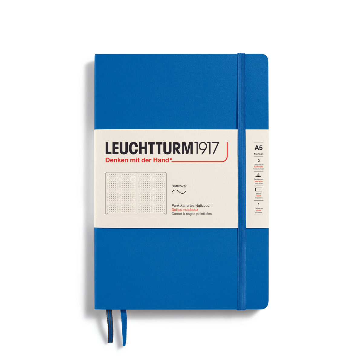 Leuchtturm1917 Notebook A5 Medium Softcover in sky colour