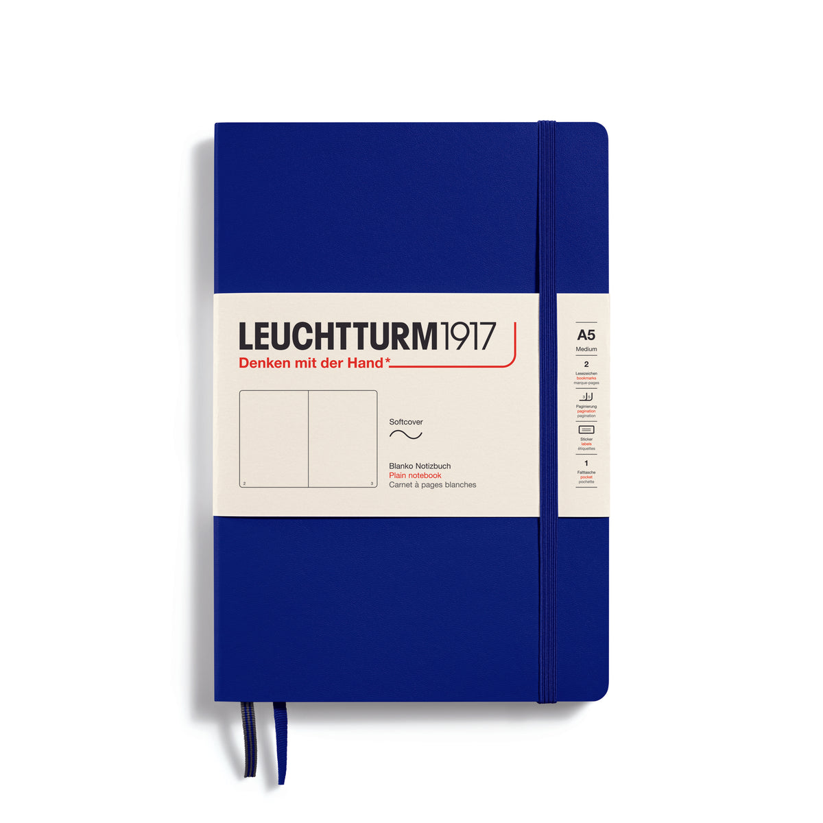 Leuchtturm1917 Notebook A5 Medium Softcover in ink by penny black