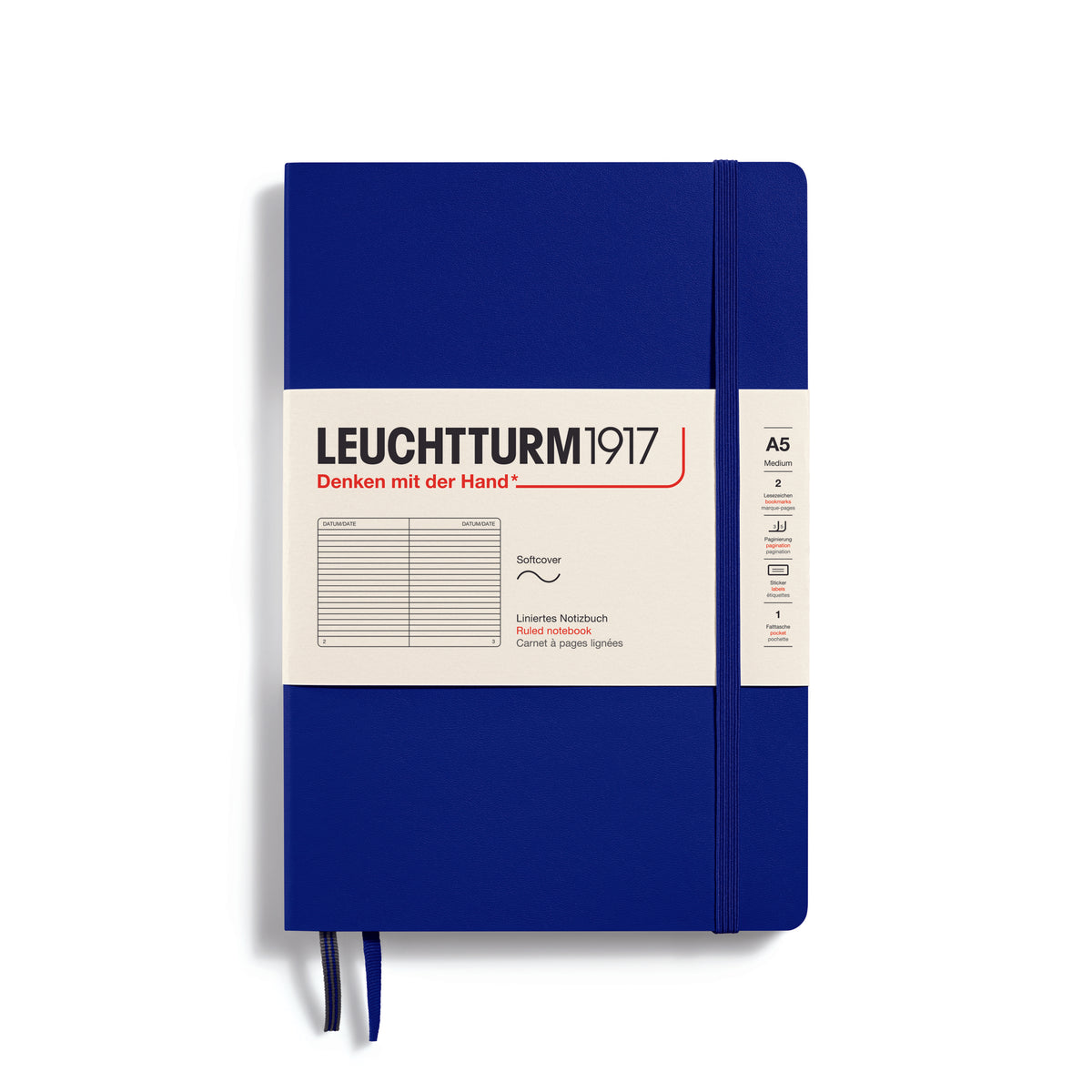 Leuchtturm1917 Notebook A5 Medium Softcover in ink