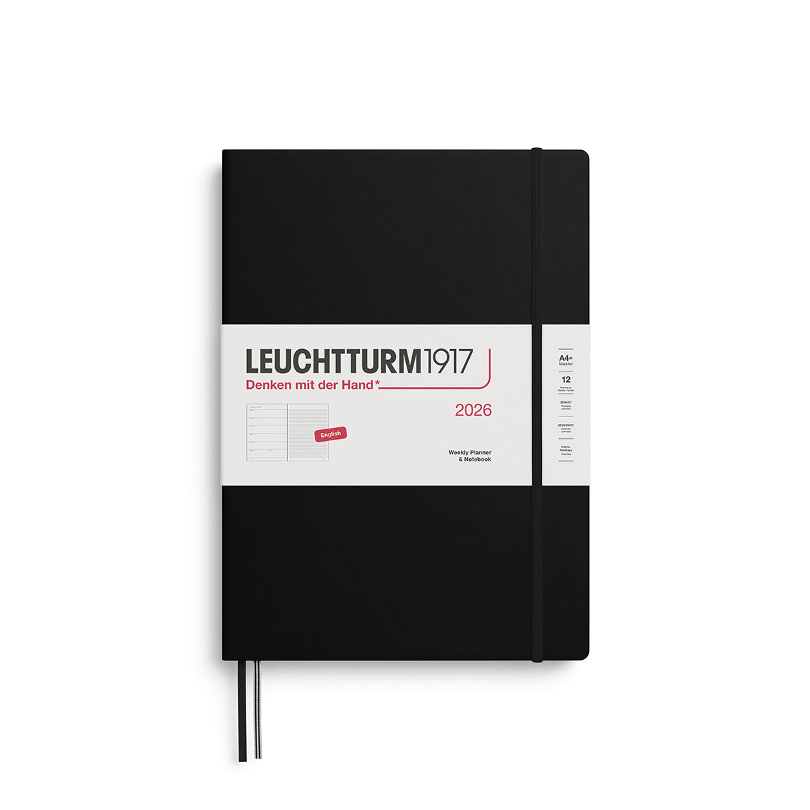 LEUCHTTURM1917 2026 Weekly Planner &amp; Notebook - Hard Cover By Penny Black