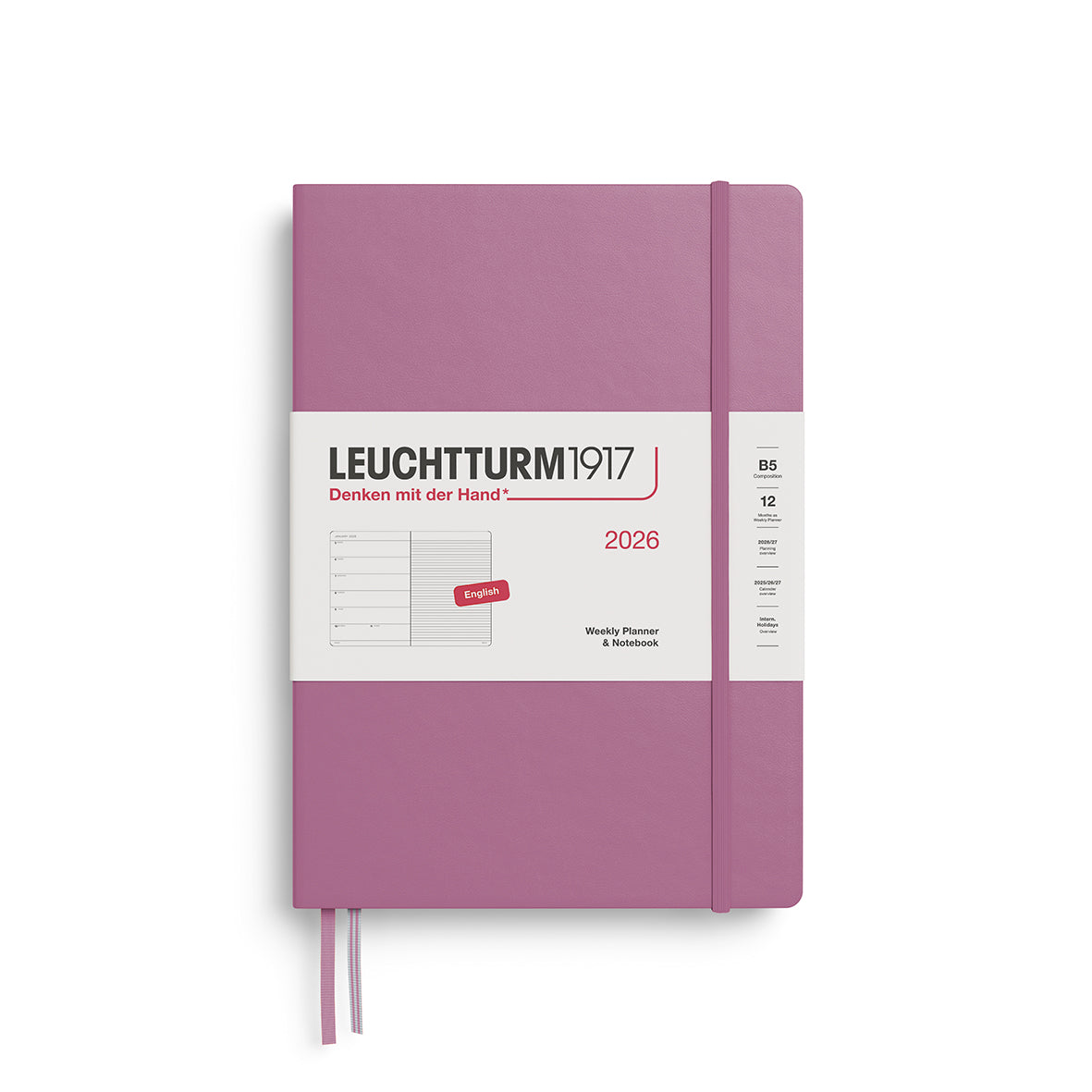 LEUCHTTURM1917 2026 Weekly Planner &amp; Notebook - Hard Cover By Penny Black