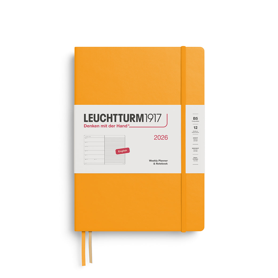 LEUCHTTURM1917 2026 Weekly Planner &amp; Notebook - Hard Cover By Penny Black