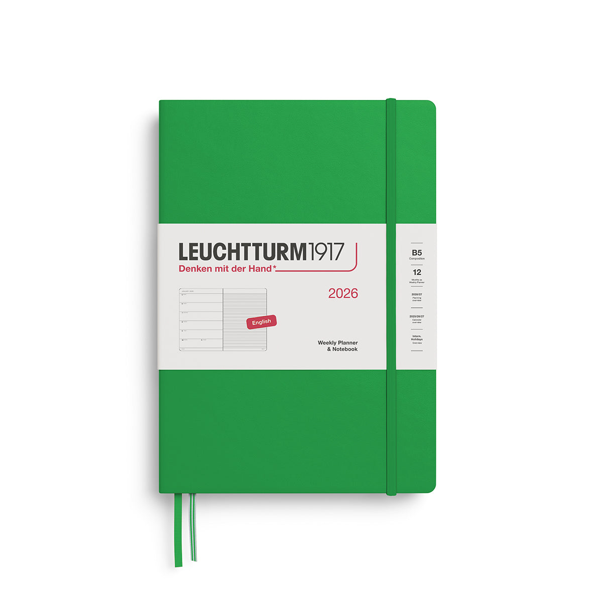 LEUCHTTURM1917 2026 Weekly Planner &amp; Notebook - Hard Cover By Penny Black