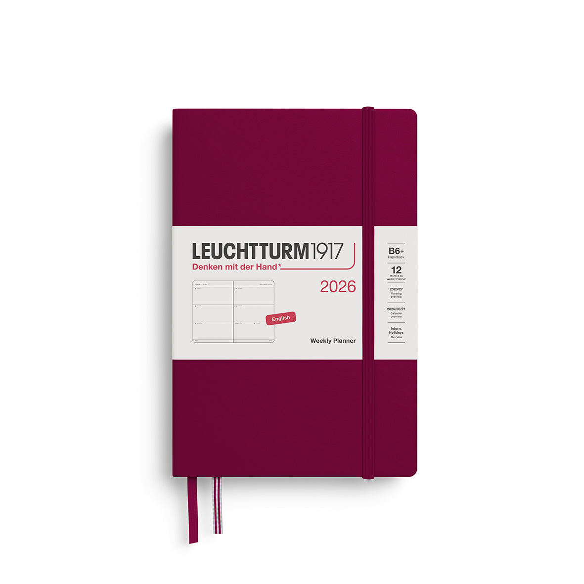 LEUCHTTURM1917 2026 Weekly Planner By Penny Black