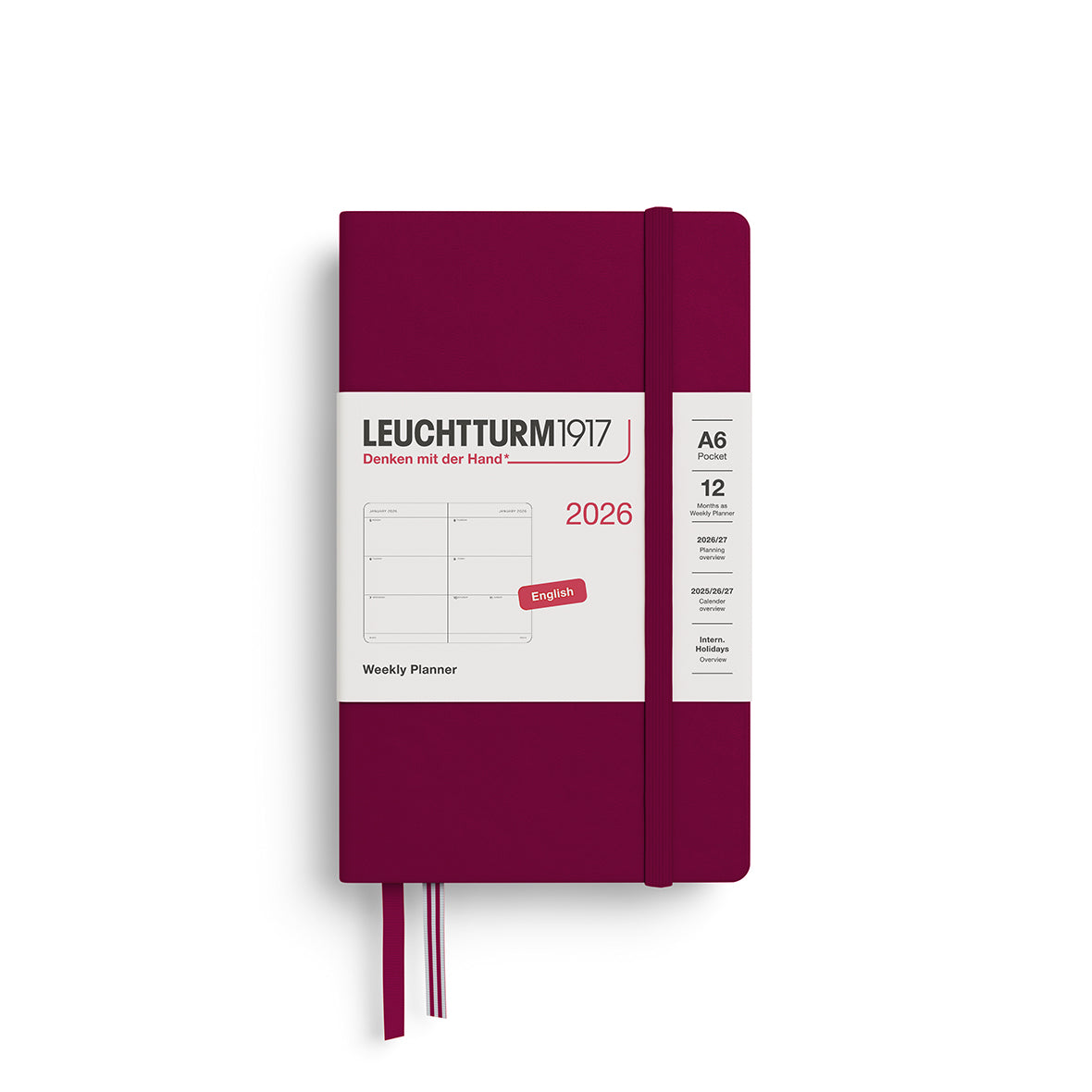LEUCHTTURM1917 2026 Weekly Planner By Penny Black