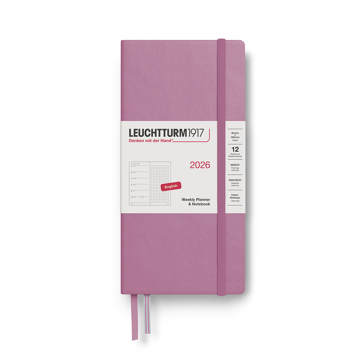 LEUCHTTURM1917 2026 Weekly Planner &amp; Notebook - Hard Cover
