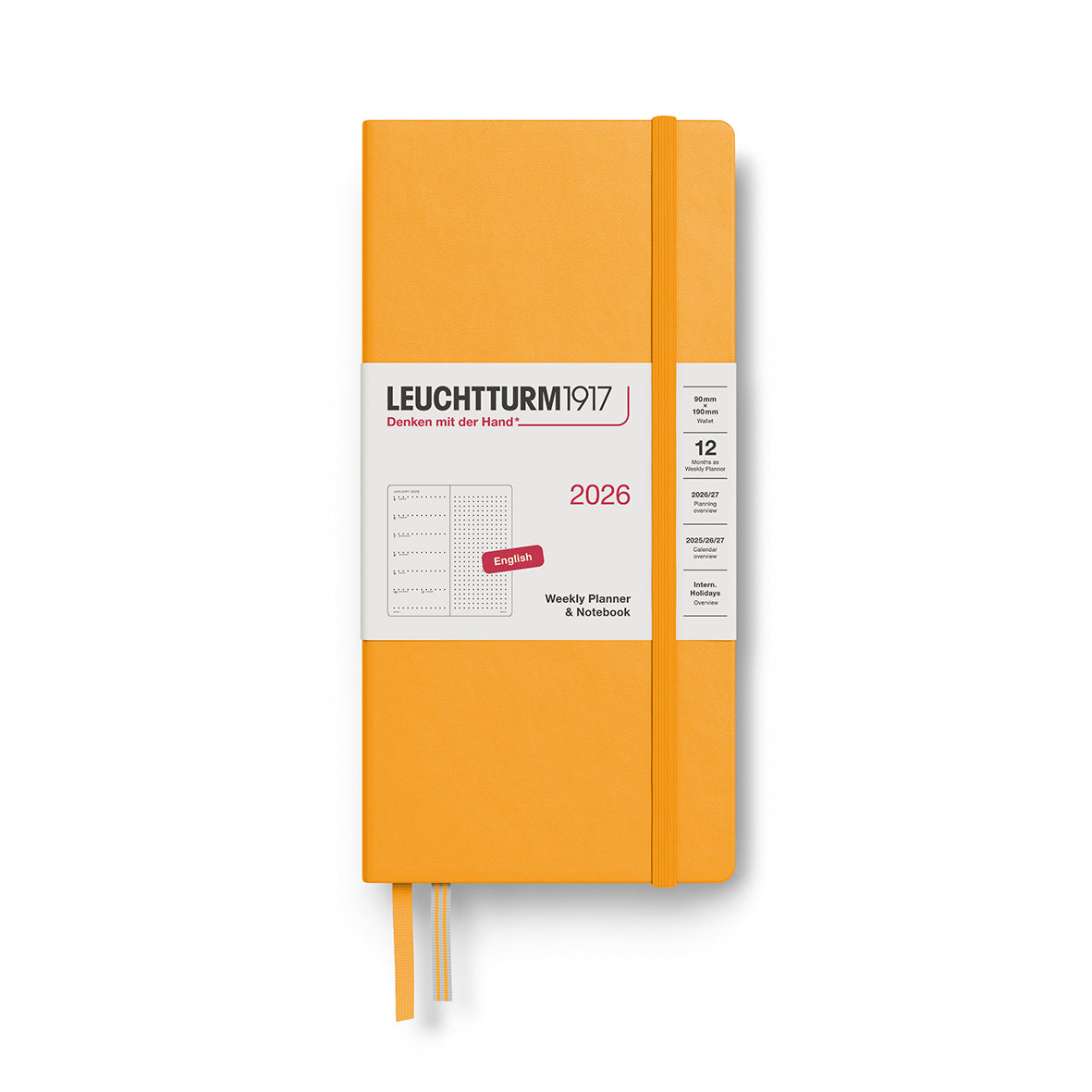 LEUCHTTURM1917 2026 Weekly Planner &amp; Notebook - Hard Cover