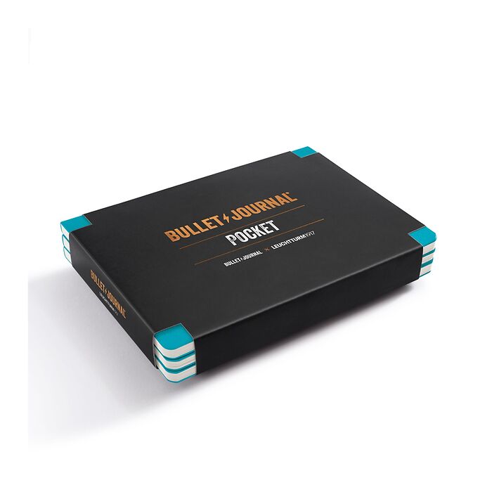 LEUCHTTURM1917 Bullet Journal Pocket 3pk - turquoise by penny black