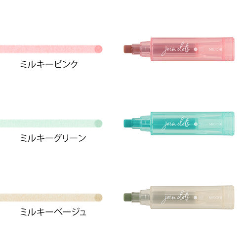 Midori Connecting Pen Join Dots - Milky By Penny Black