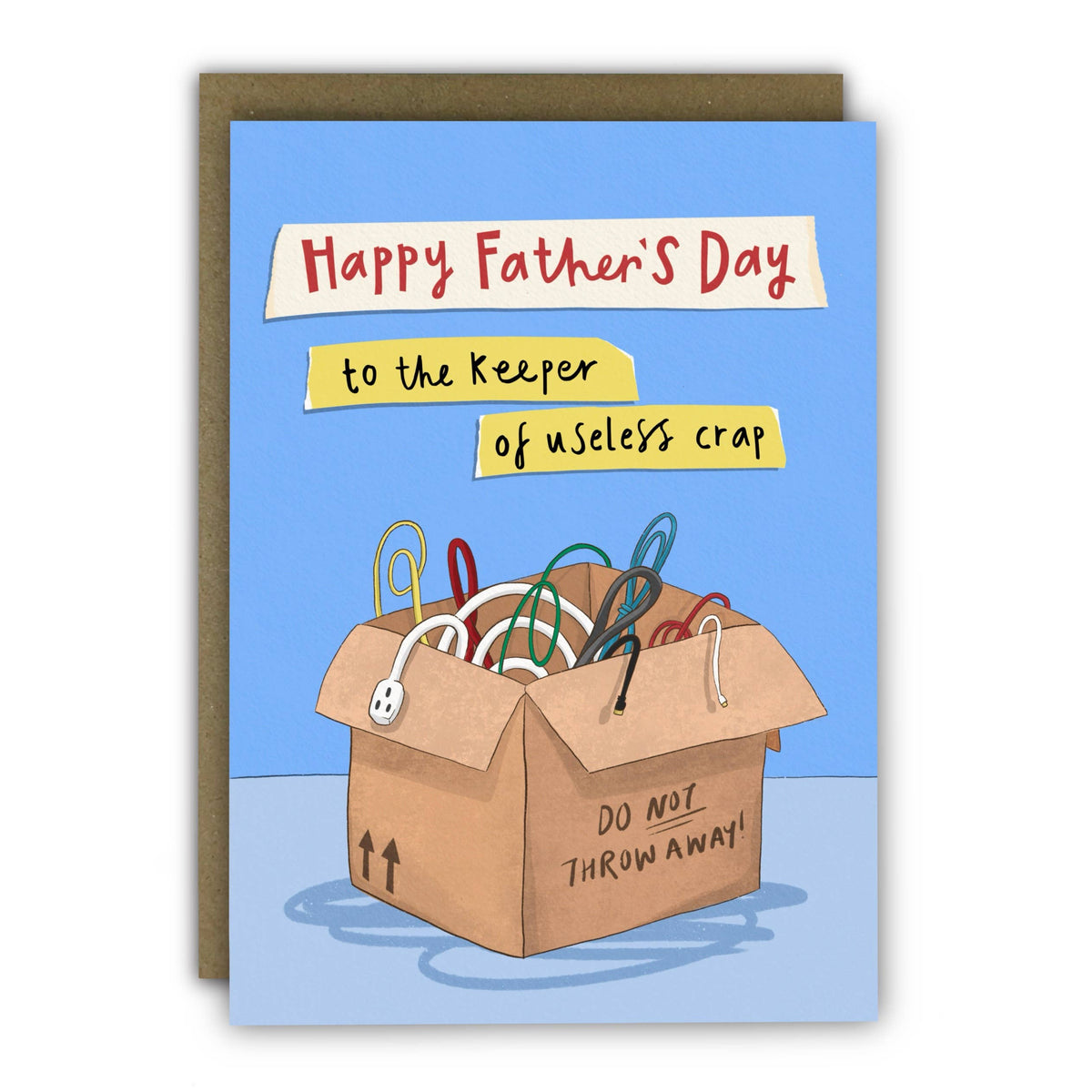 Keeper of Useless Crap Funny Father's Day Card by penny black