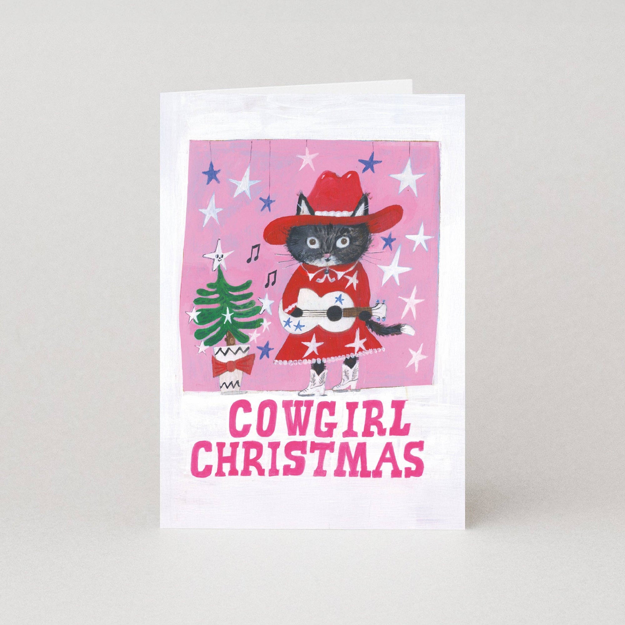Moggshop Cowgirl Christmas Card by penny black
