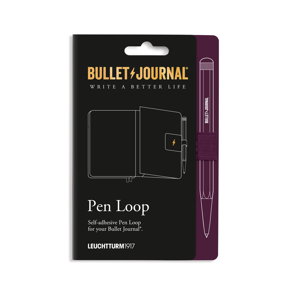 LEUCHTTURM1917 Pen Loop - Bullet Journal Edition purple26 in packaging by penny black