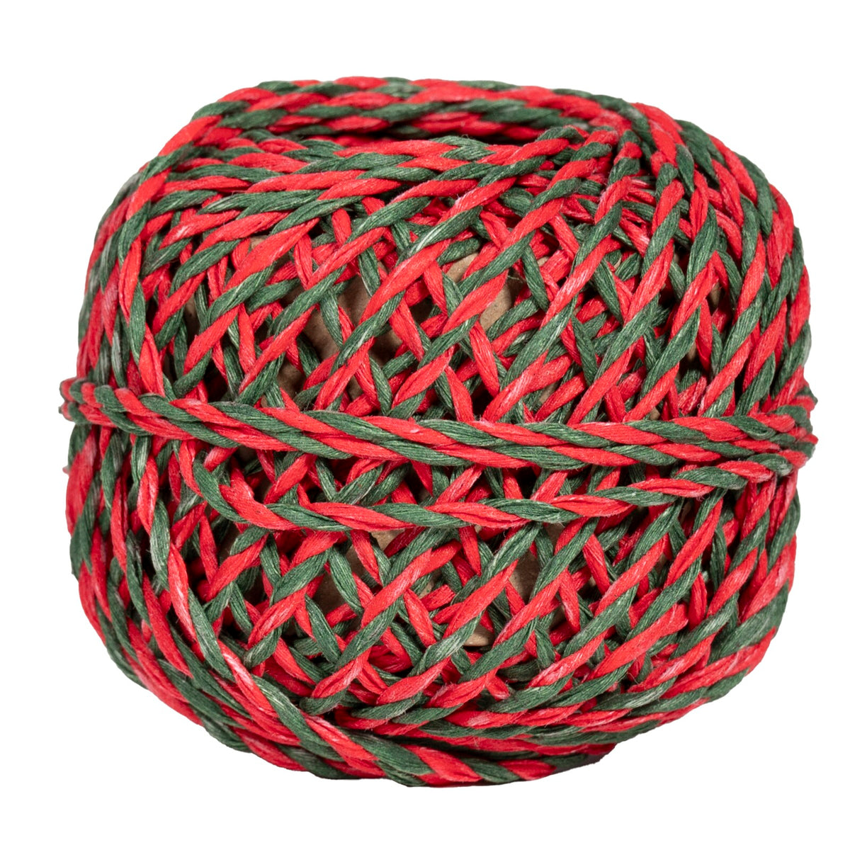 Red &amp; Green Candy Stripe Natural Cord Twine Spool by penny black