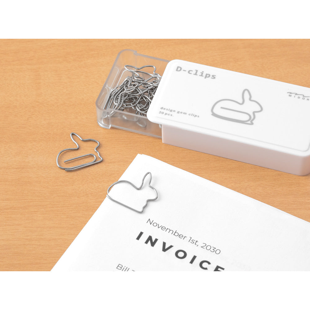 Midori D-Clips Animal Paper Clips By Penny Black