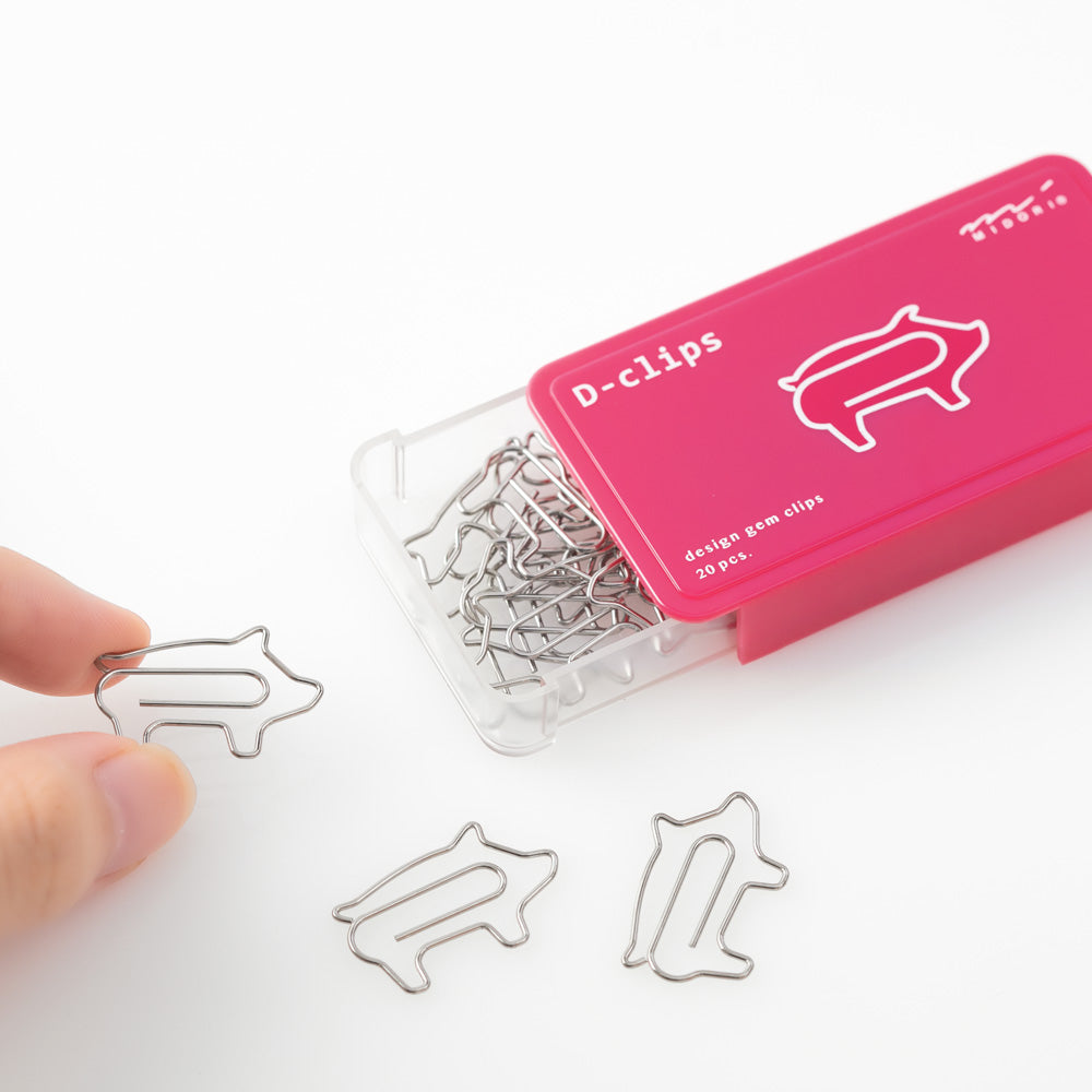 Midori D-Clips Animal Paper Clips By Penny Black