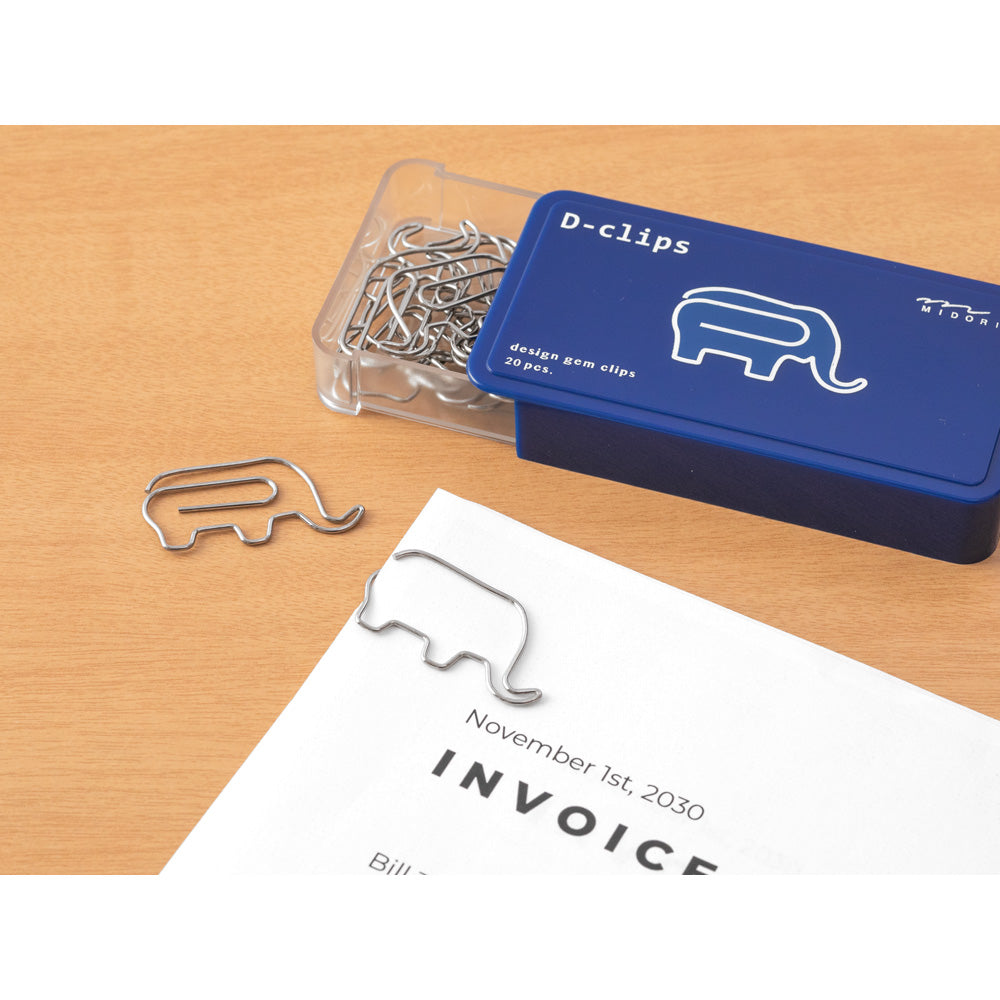 Midori D-Clips Animal Paper Clips By Penny Black