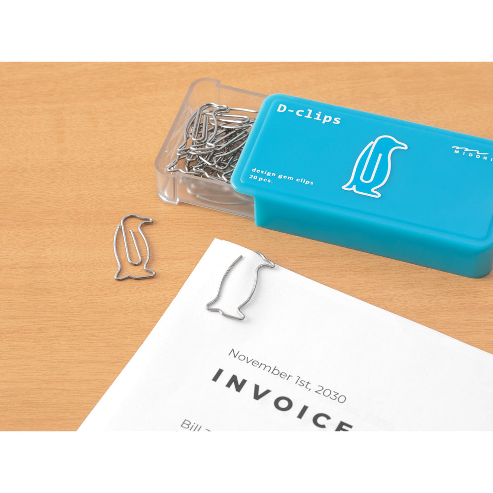 Midori D-Clips Animal Paper Clips By Penny Black