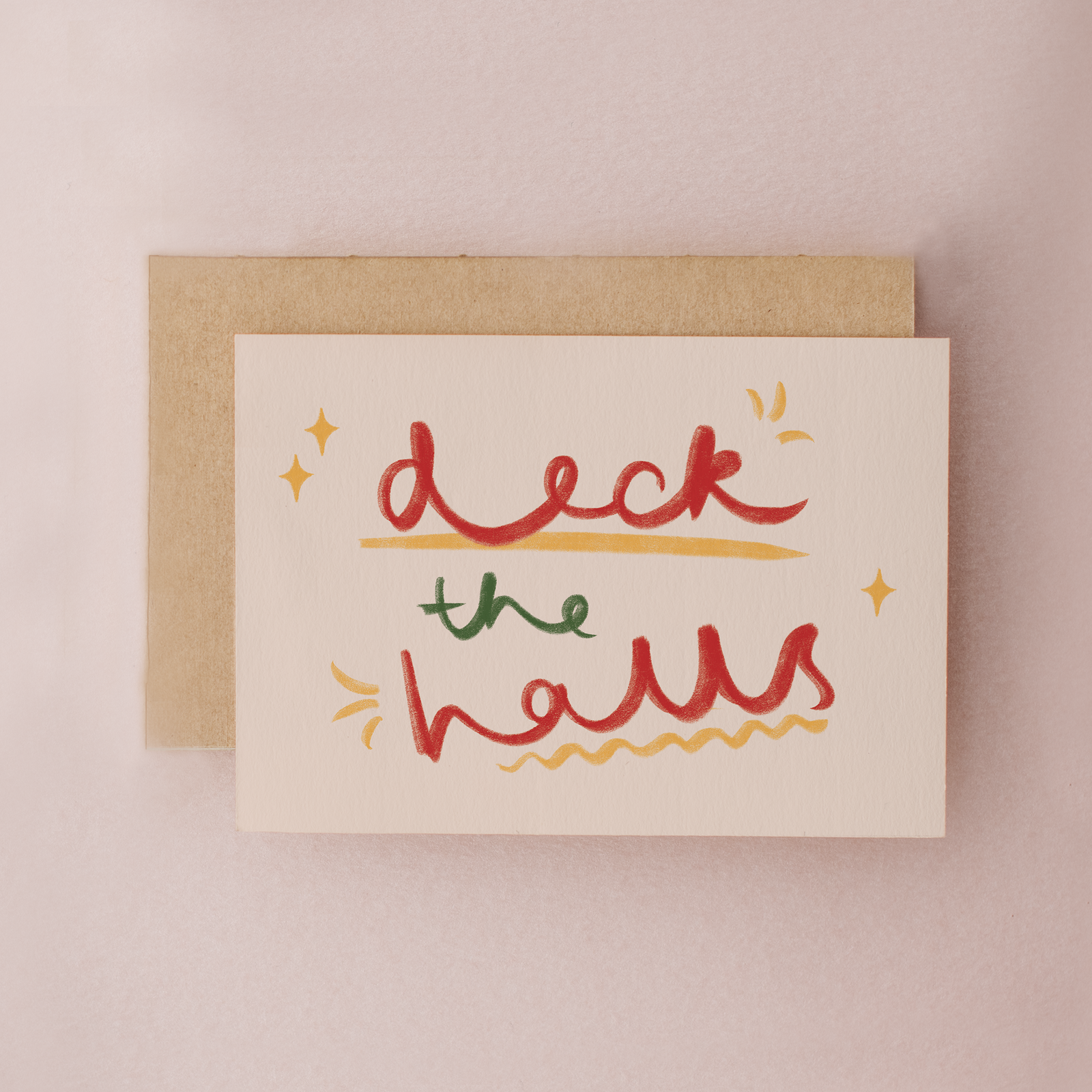Deck the Halls Felt Tips Mini Christmas Card by lib's cards at penny black