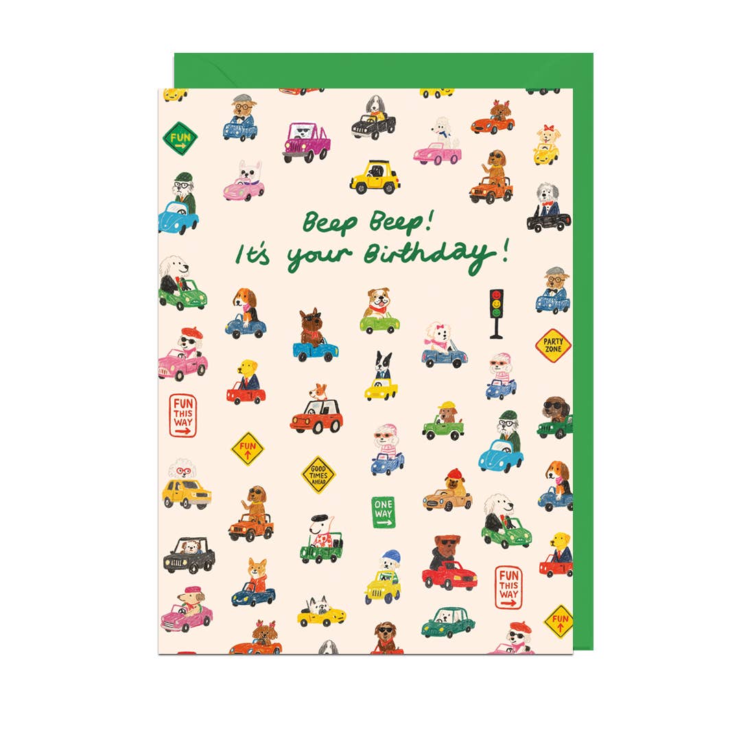 Beep Beep Kids Transport Birthday Card by penny black