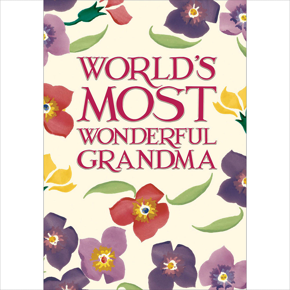 Emma Bridgewater Wonderful Grandma Birthday Card By Penny Black