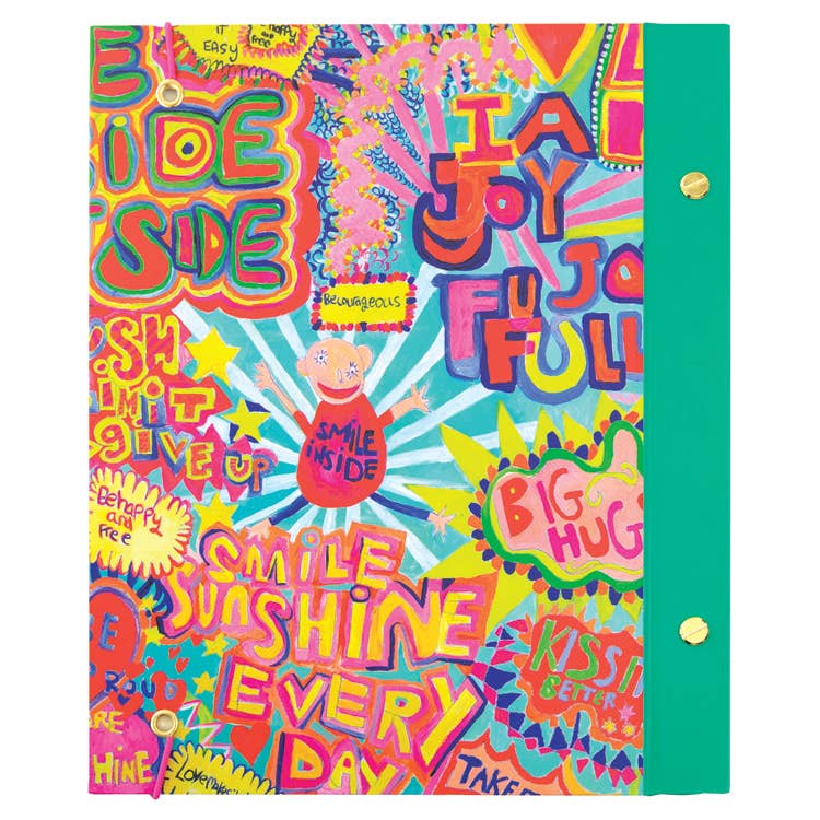 Arthouse Unlimited Full Of Joy A5 Hardback Journal By Penny Black