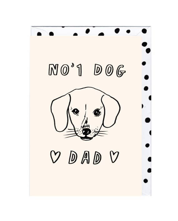 No.1 Dog Dad Card