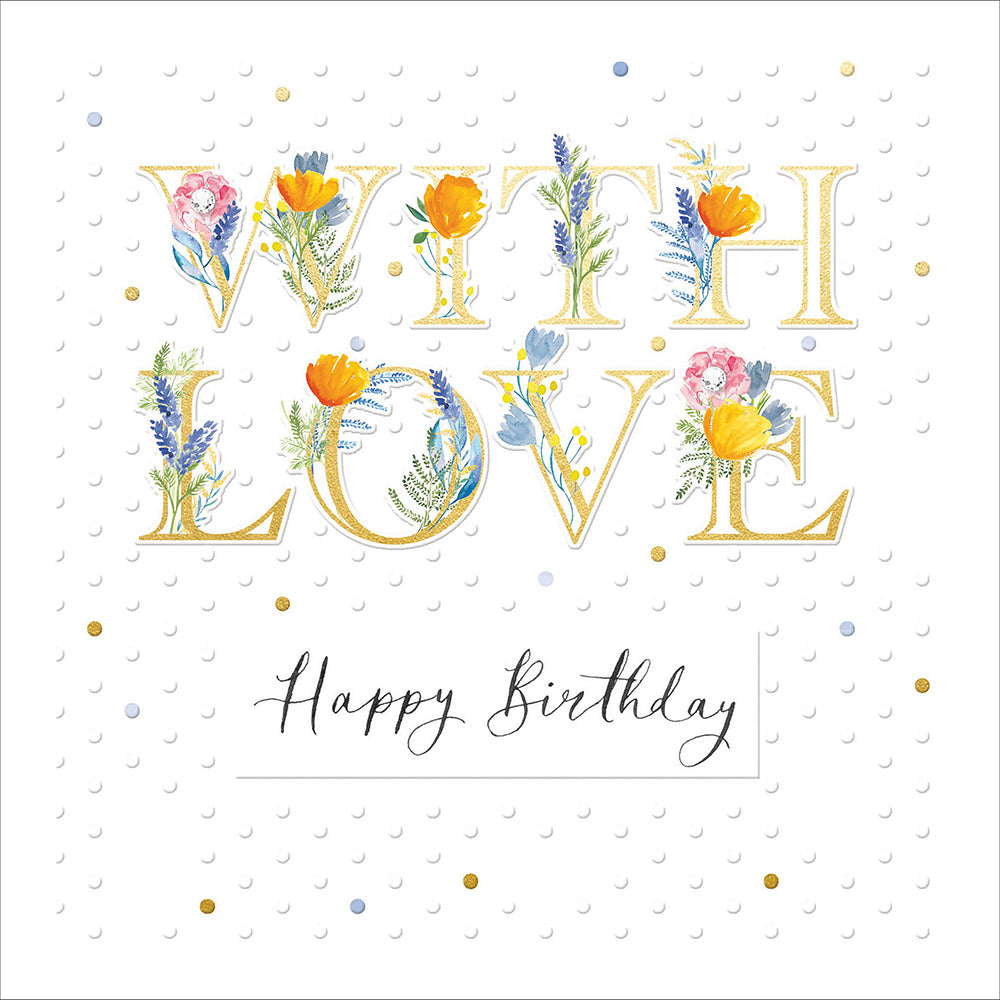 Floral With Love Embellished Birthday Card from Penny Black