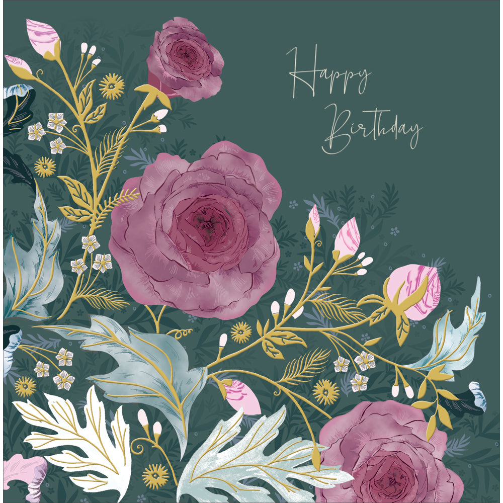 Little Gems Pink Roses Birthday Card from Penny Black