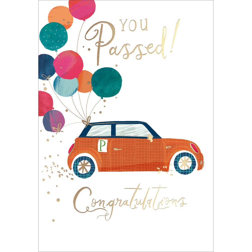 You Passed Congratulations Driving Test Card at Penny Black