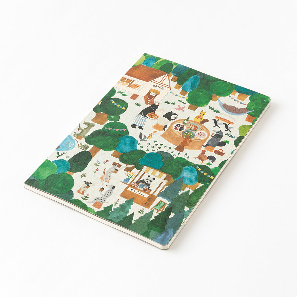 Midori Yuru Log B6 Notebook - Forest Animal By Penny Black