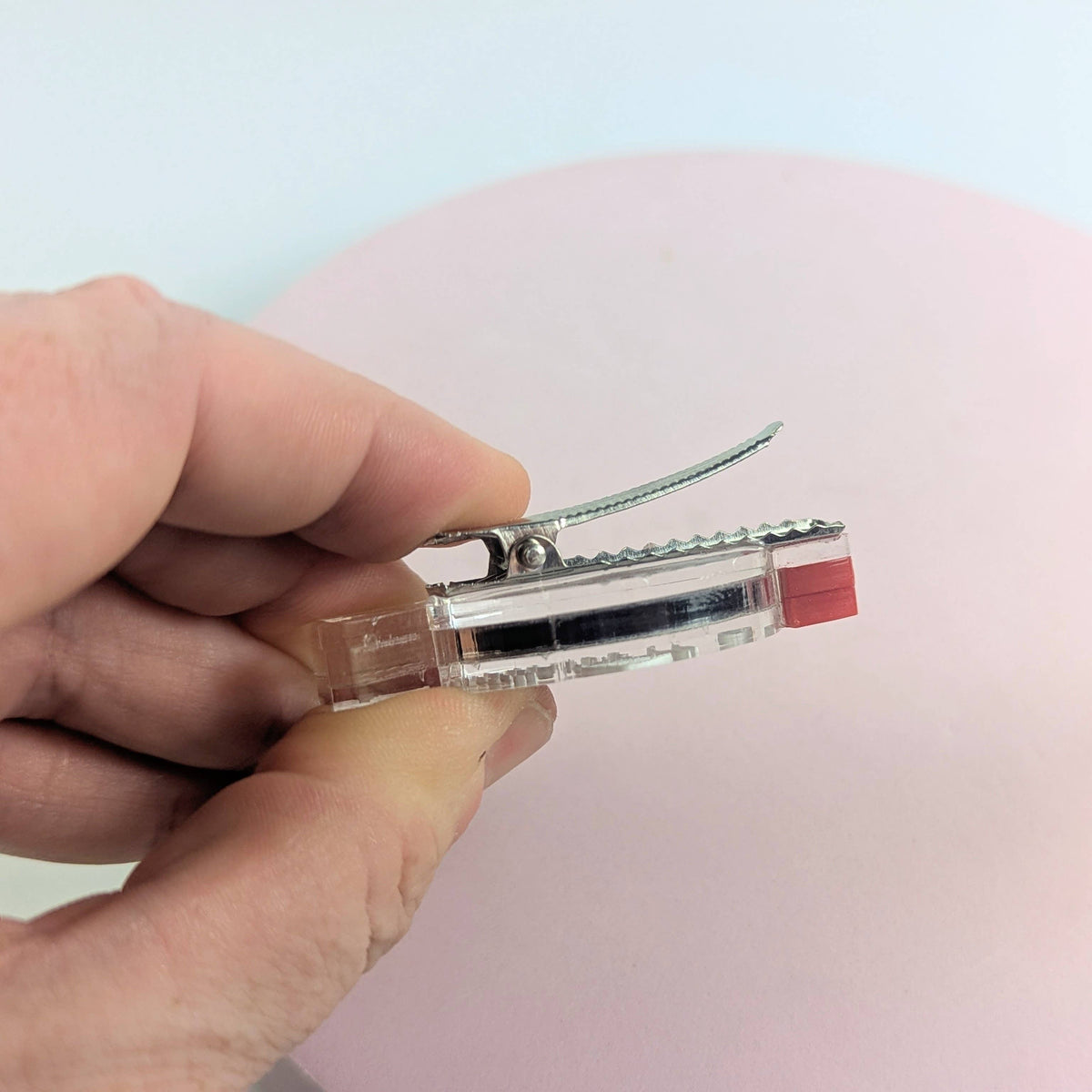 Sushi Soy Fish Japanese Bento Hairclip by penny black showing back 