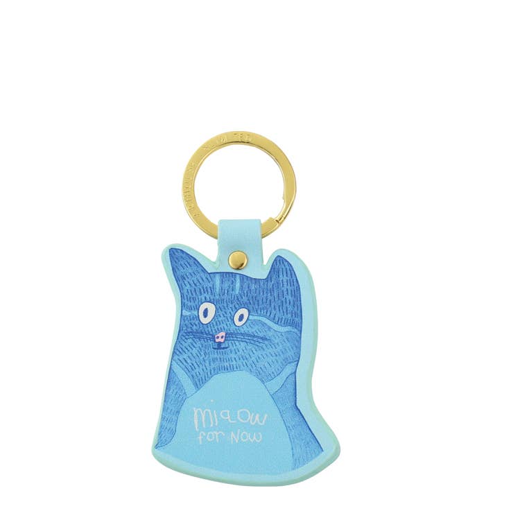 Arthouse Unlimited Miaow For Now Cat Keyring By Penny Black