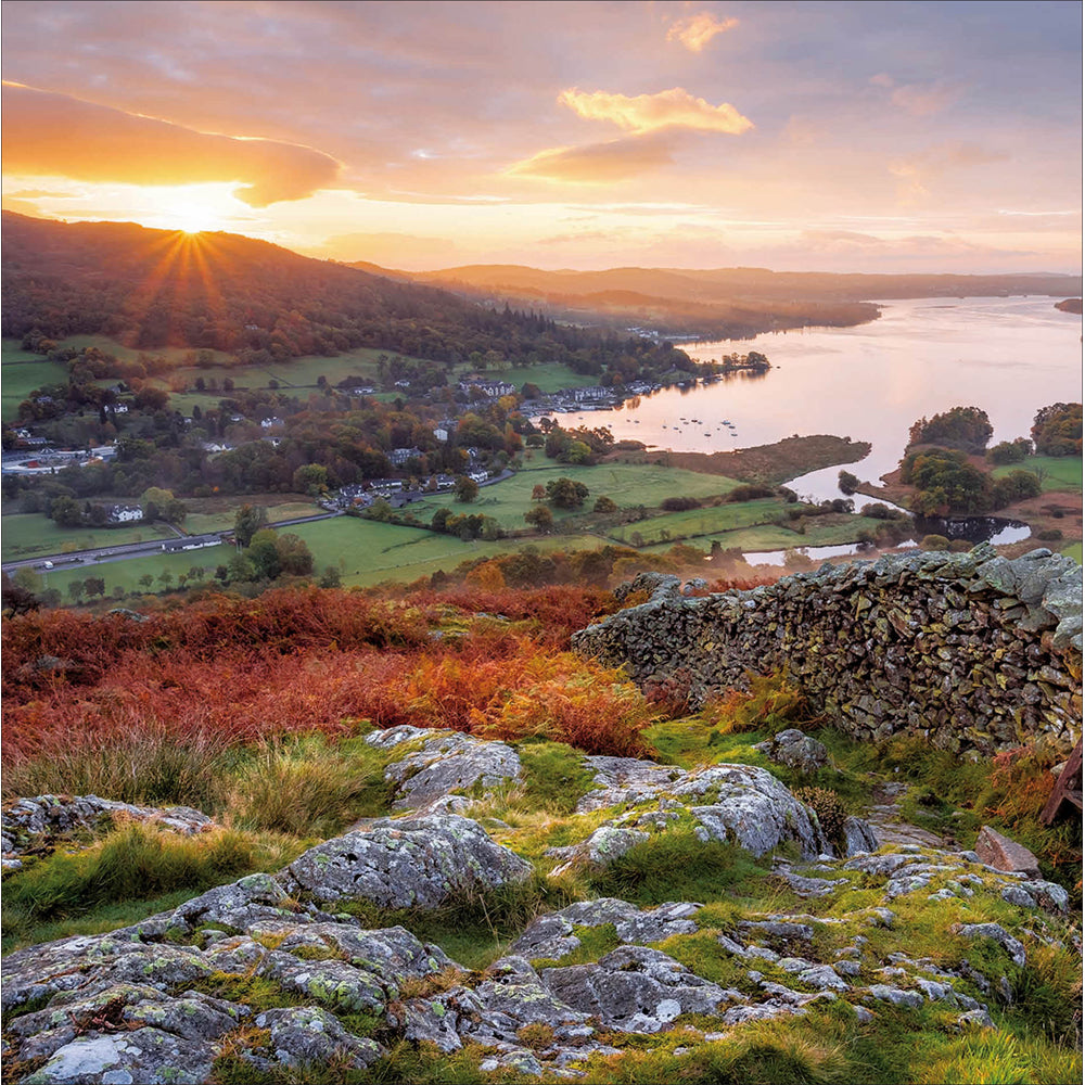 Lake District Hillside Scene Photographic Card at Penny Black