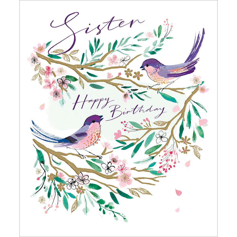 Sister Birdsong Birthday Card from Penny Black