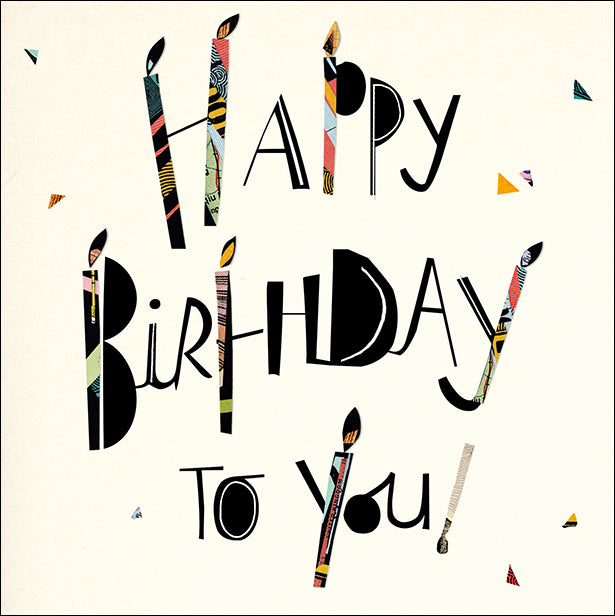 Quirky Collage Happy Birthday To You Card at Penny Black