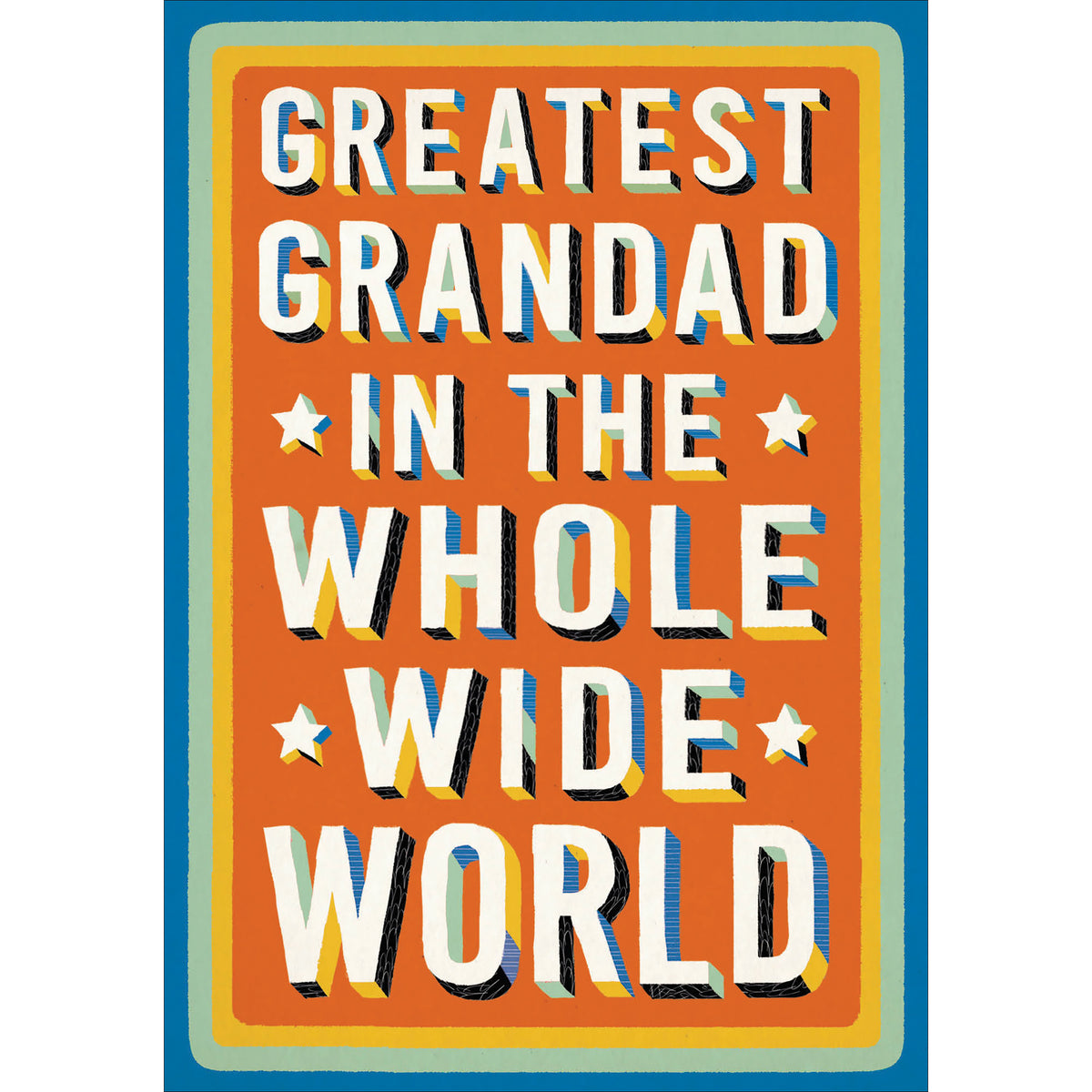 Greatest Grandad in the World Bold Father&#39;s Day Card by penny black