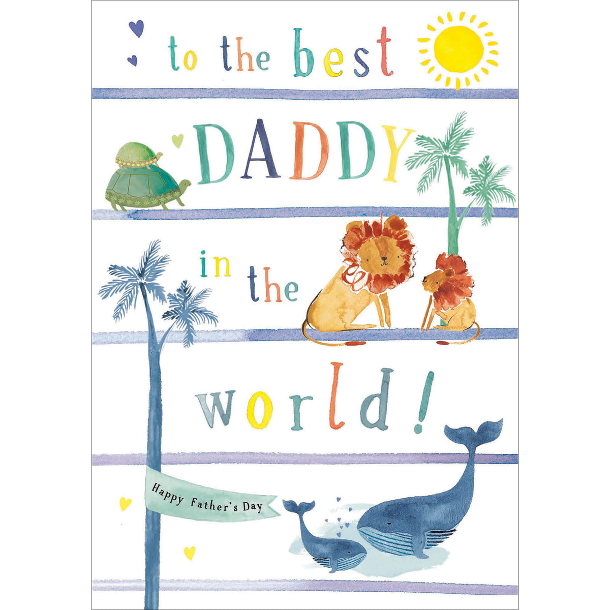 Best Daddy Baby Animals Father&#39;s Day Card by penny black