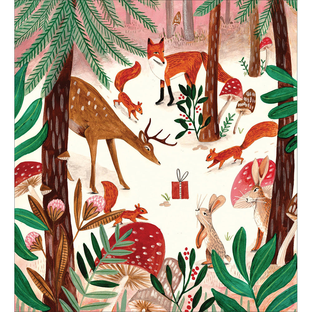Curious Woodland Charity Christmas Cards 5 Pk from Penny Black