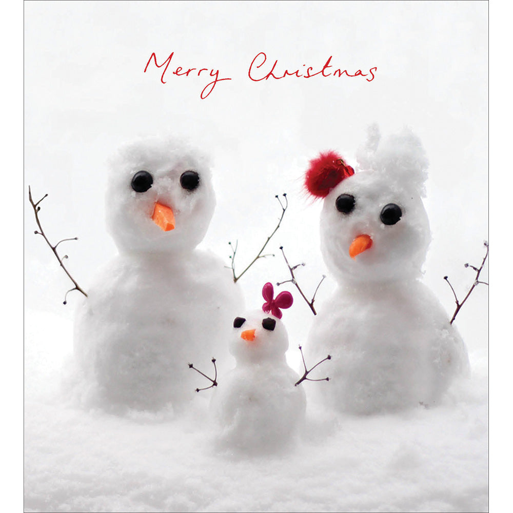Snow Family Charity Christmas Cards 5 Pk from Penny Black