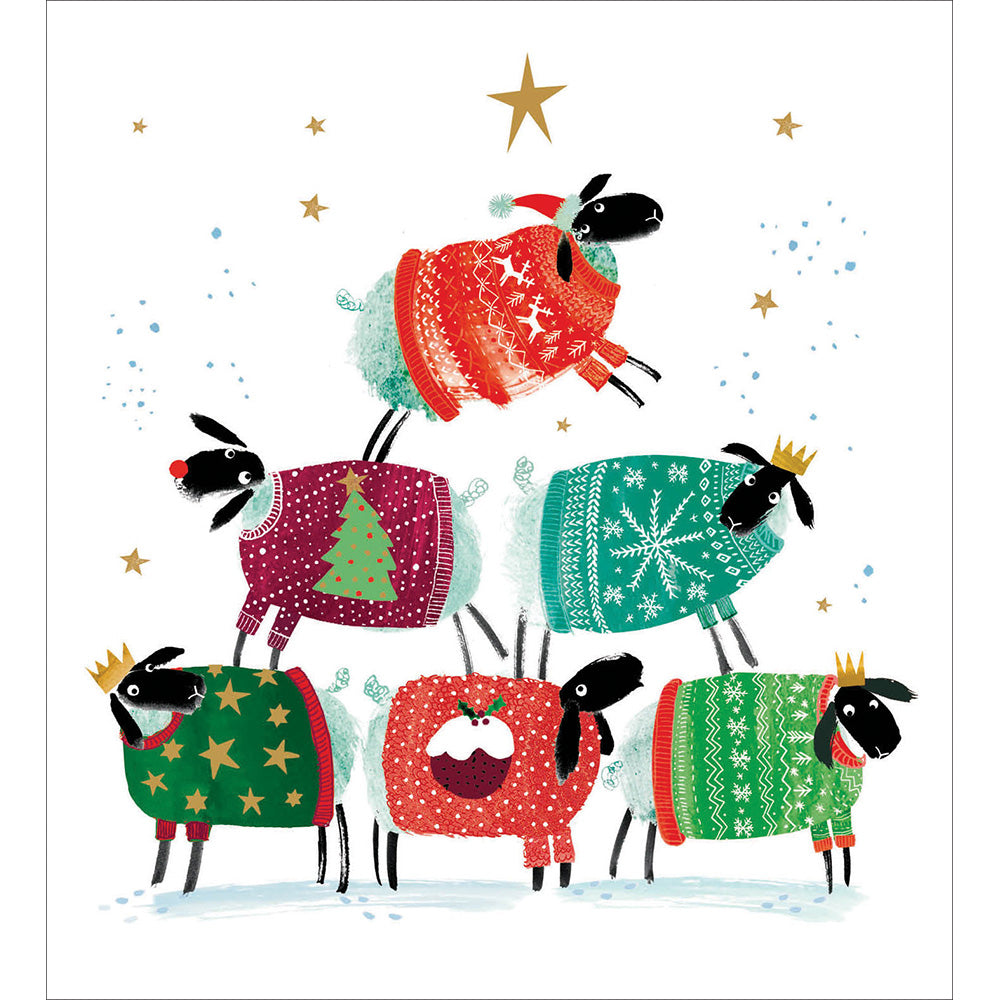 Woolly Jumpers Charity Christmas Cards 5 Pk from Penny Black
