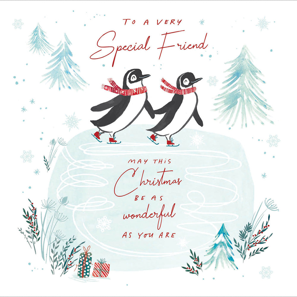 Penguins Special Friend Christmas Card by Penny Black
