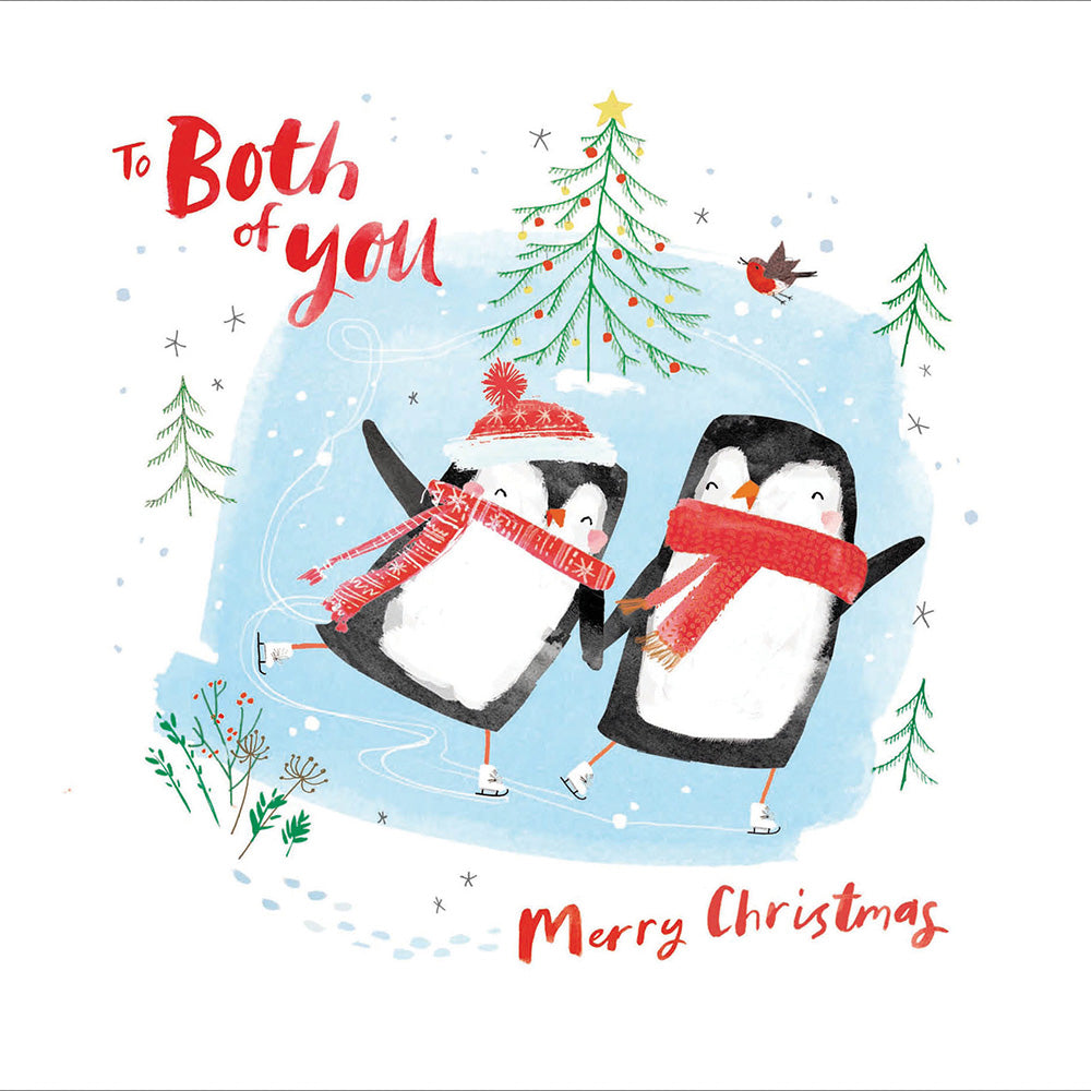 Both of You Penguins Christmas Card by Penny Black