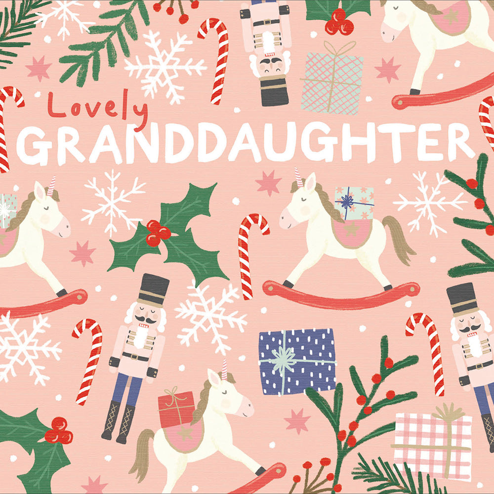 Lovely Granddaughter Festive Fun Christmas Card by Penny Black