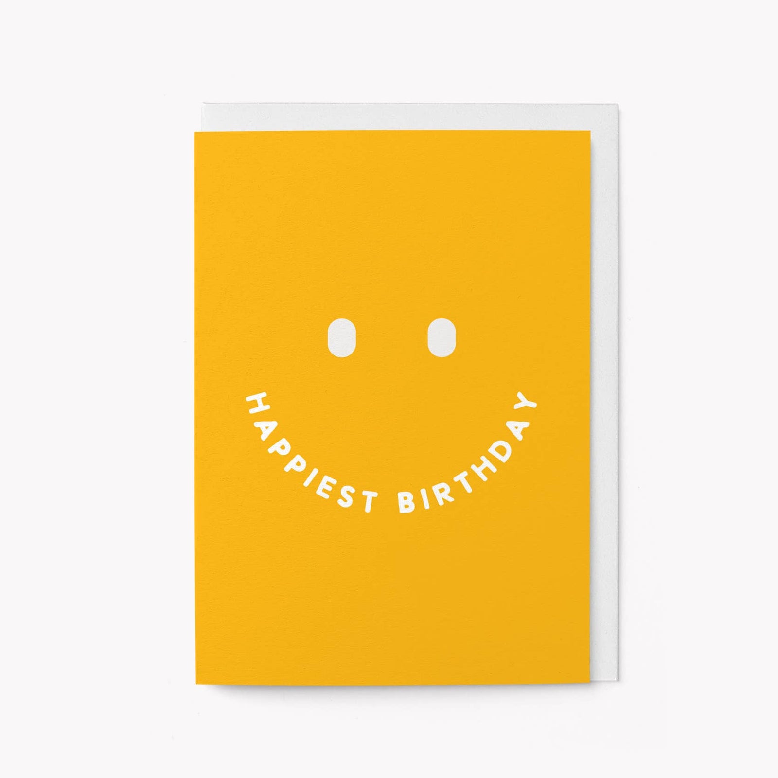 Happiest Birthday Smiling Yellow Card by graphic factory at penny black
