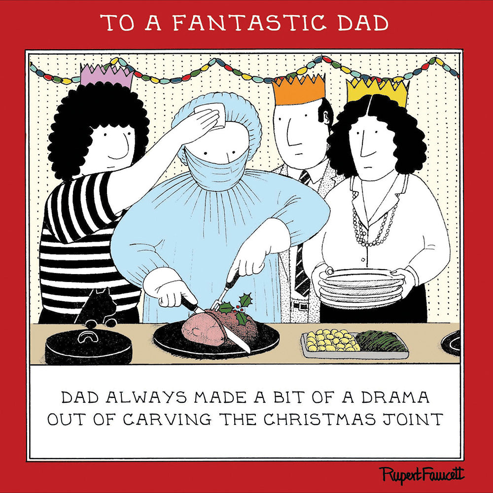 Fred's Christmas Joint Funny Dad Christmas Card by Penny Black