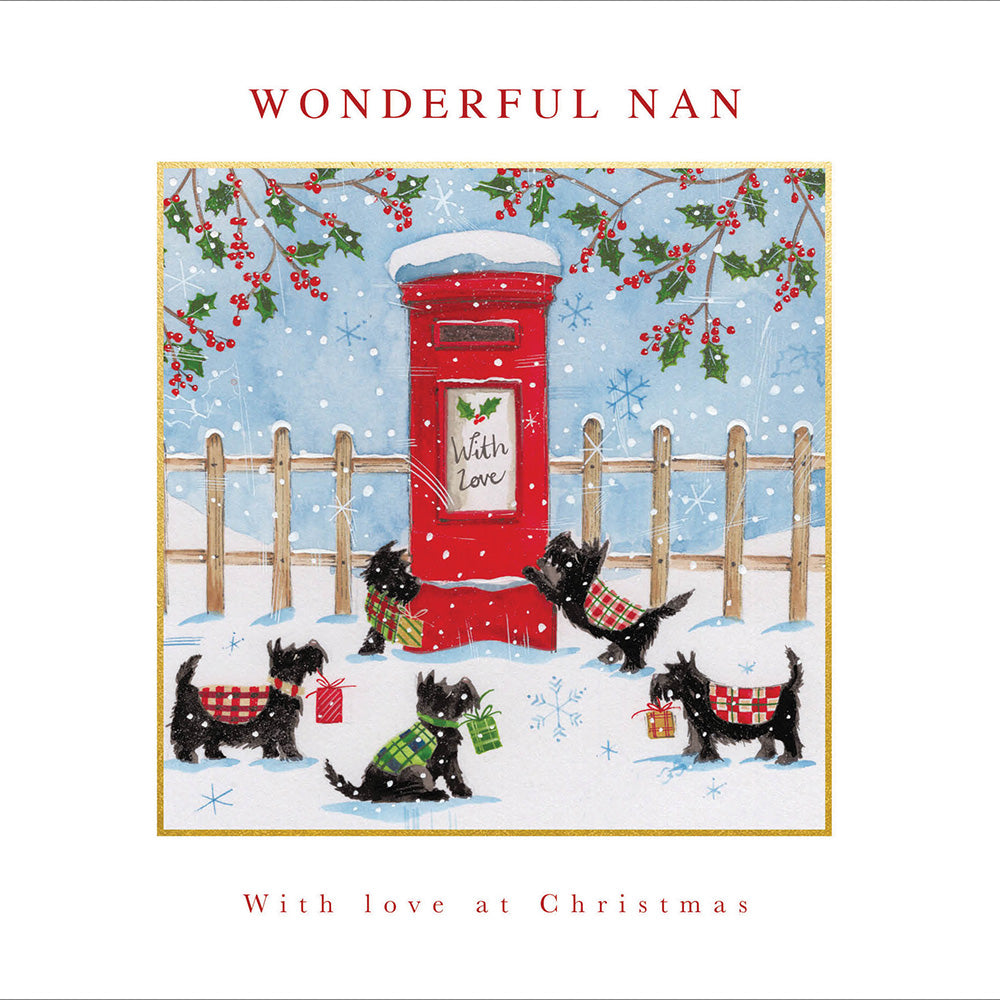 Wonderfun Nan Winter Walkies Christmas Card by Penny Black