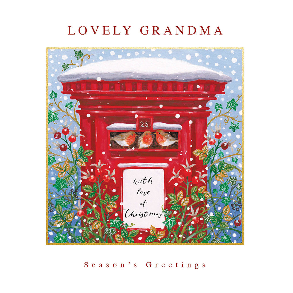 Lovely Grandma Robin Delivery Christmas Card by Penny Black