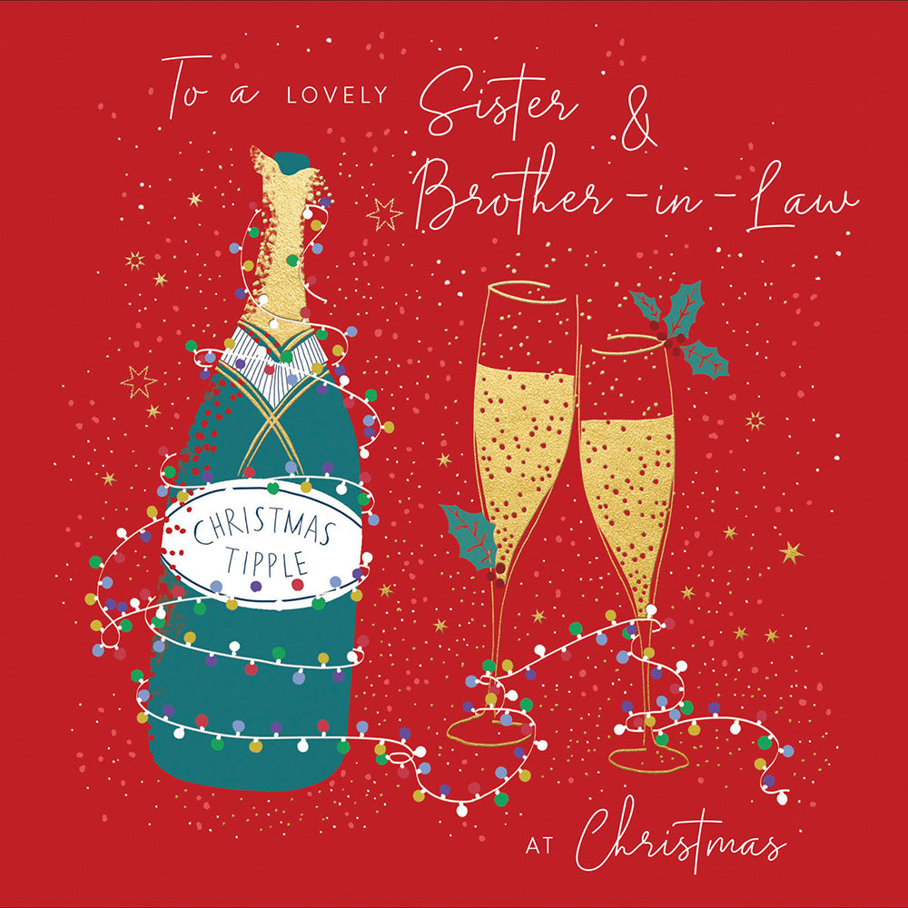 Sister & Brother-in-Law Tipple Christmas Card by Penny Black