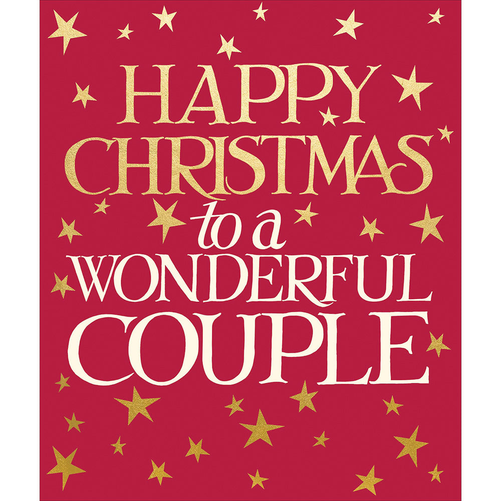 Wonderful Couple Stars Emma Bridgewater Christmas Card by Penny Black
