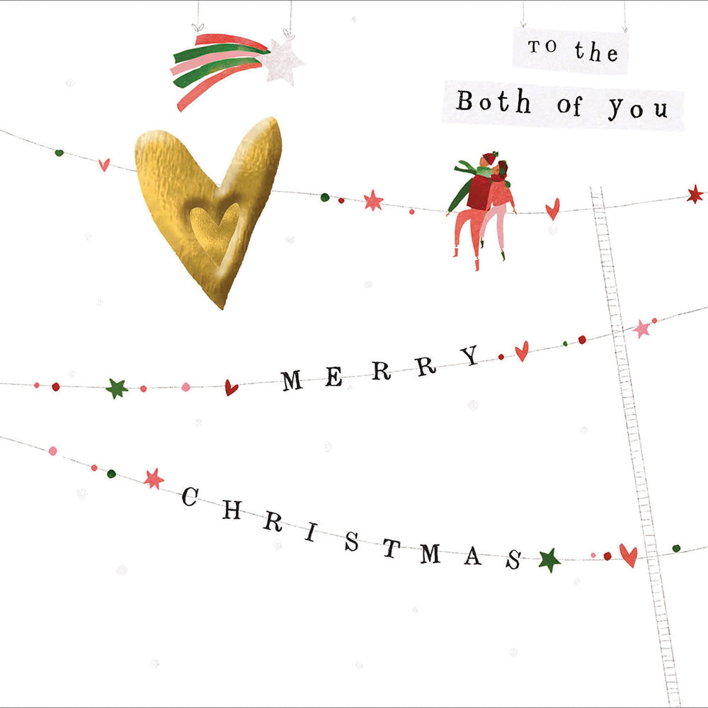 Both of You Shooting Star Embellished Christmas Card by Penny Black